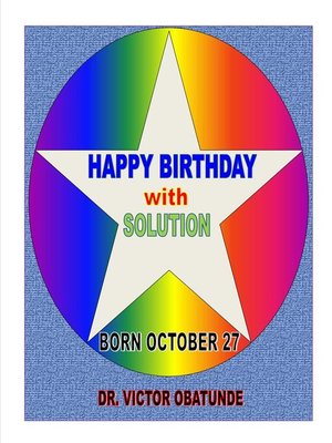 cover image of BORN OCTOBER 27